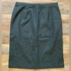 Norton Speckled Wool Pencil Skirt